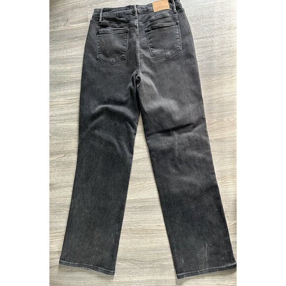 Judy Blue Jeans Size 7 /28 Black Nashville Rigid Magic High Rise 90s Straight - Picture 10 of 10